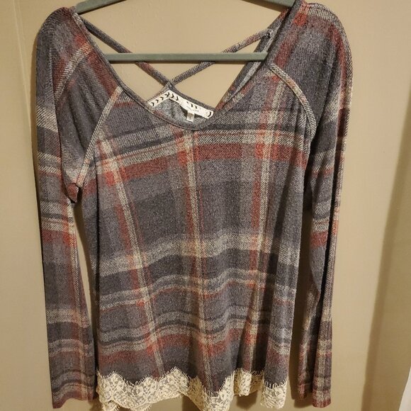 Maurices plaid top size small - Picture 1 of 4